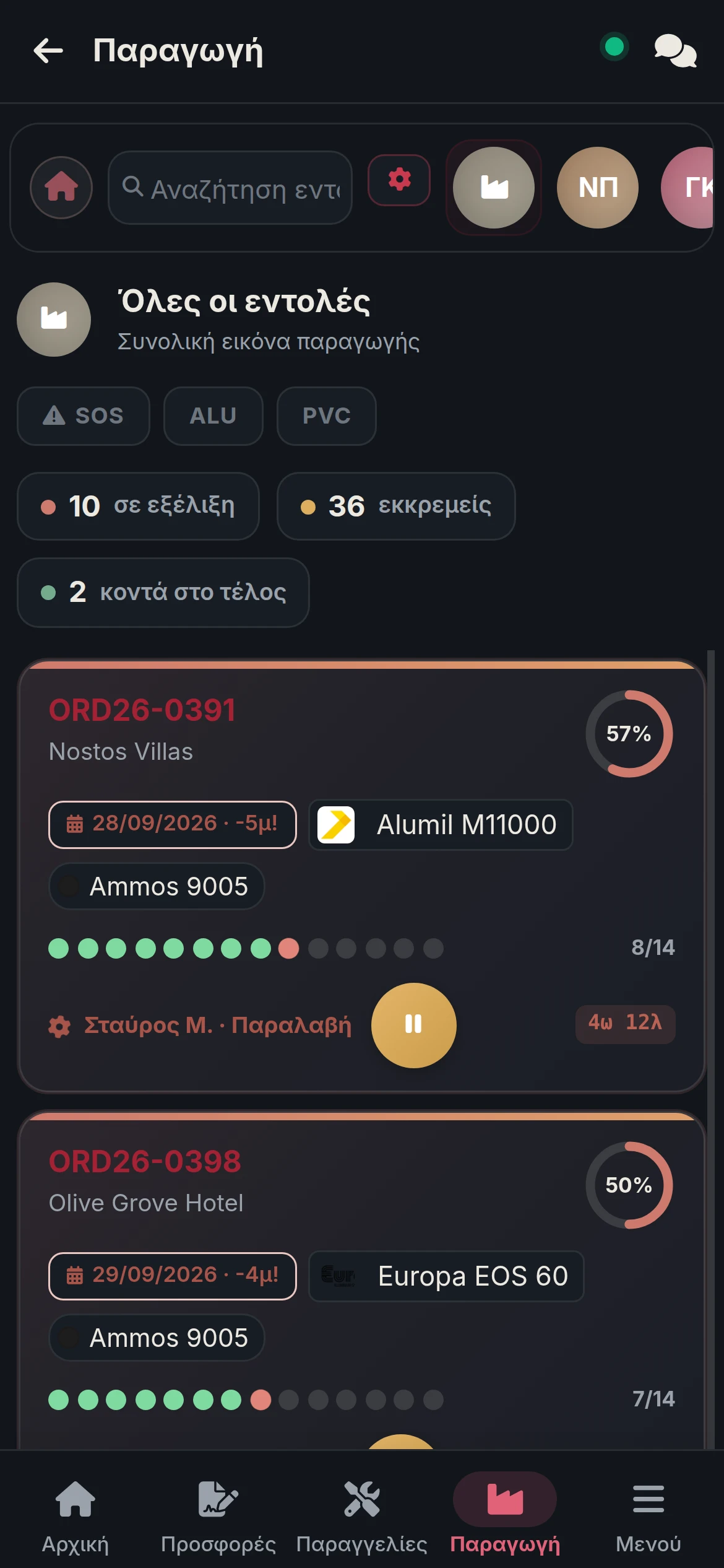 Incadio στο κινητό — Παραγωγή